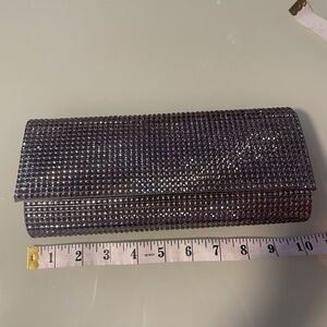 Aldo Sparkling Silver Clutch